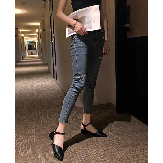 Giày Nữ 3 Phân Mũi Nhọn Phong Cách Hàn Quốc Mã KHP1