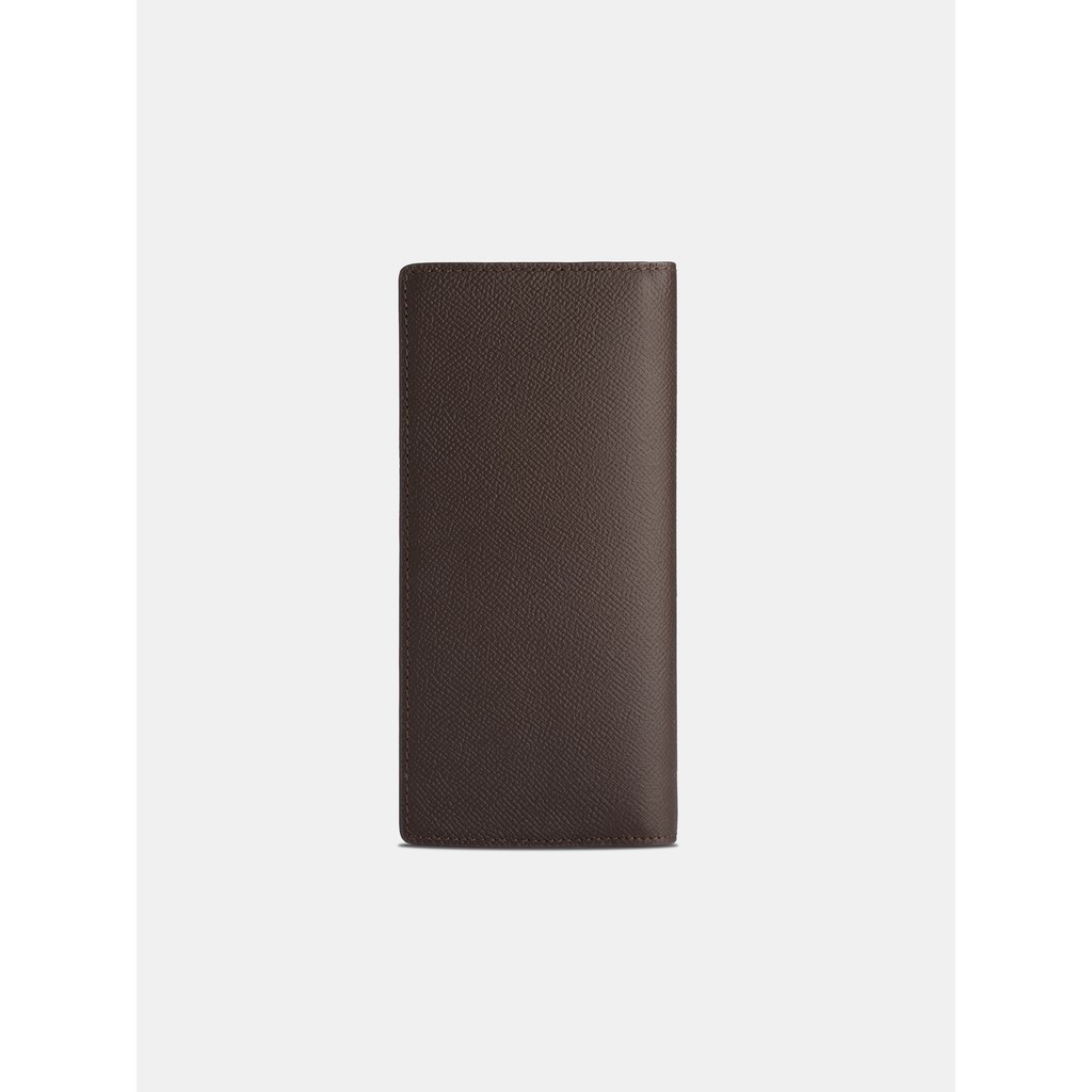 Ví Dài Da Bò Epsom Stripe Long Wallet Black/Brown Thương Hiệu Frank
