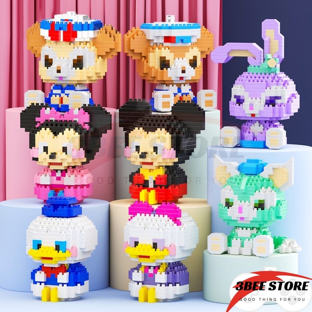 Lego mô hình lắp ráp xếp hình, bộ đồ chơi lắp ghép các nhân vật hoạt hình cho bé, đồ chơi giáo dục 3BeeStore ( giao ngẫu nhiên)