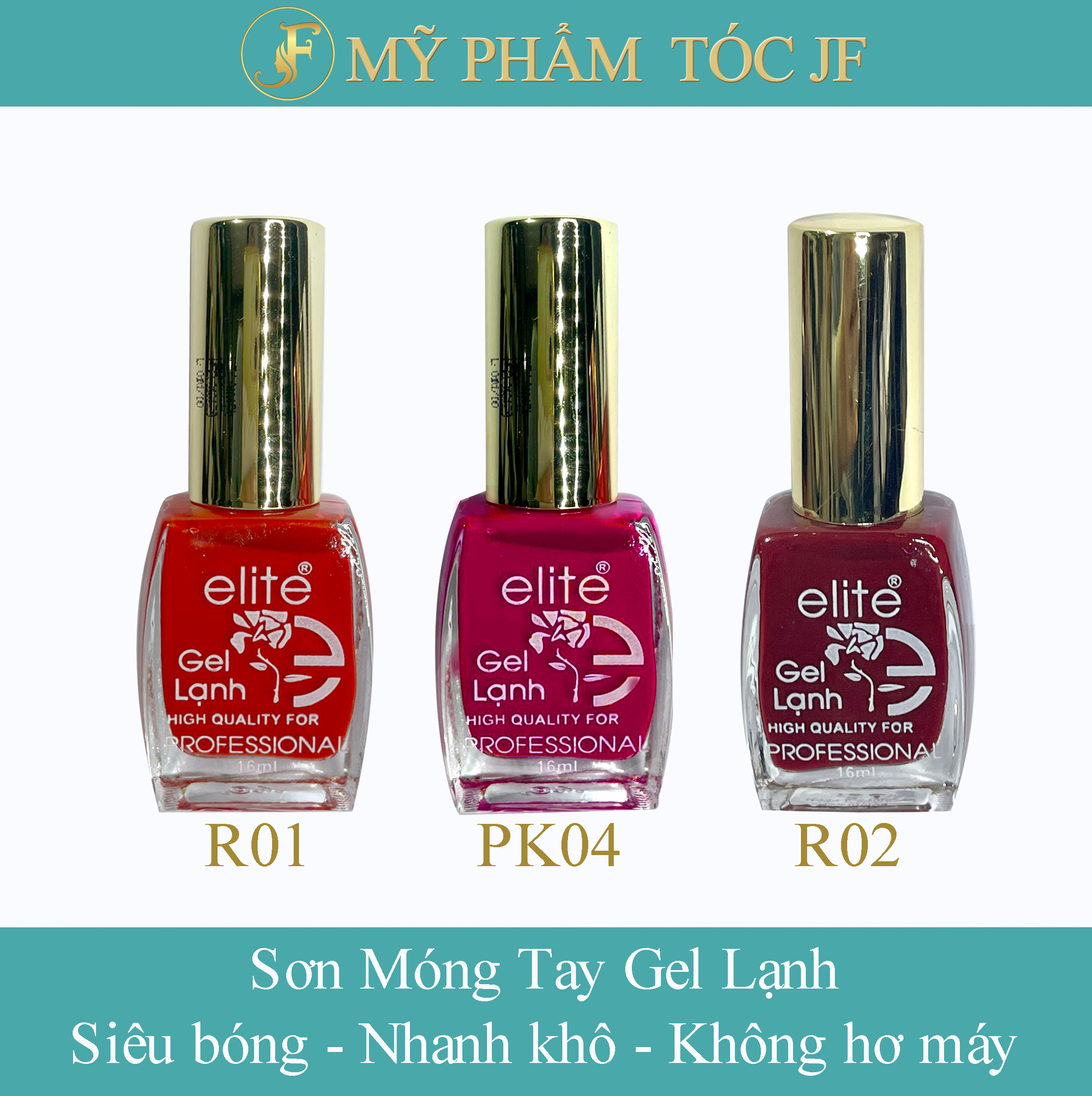 Sơn móng tay gel lạnh cao cấp 16ml tone đỏ - hồng (không cần hơ máy)