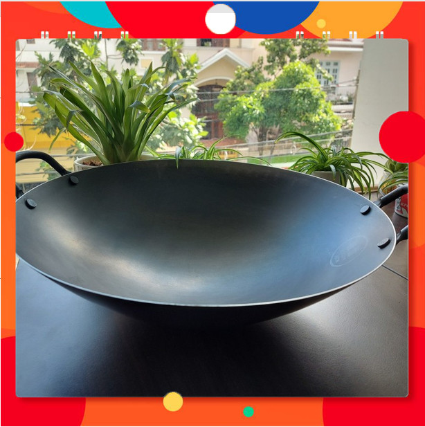 Chảo thép 2 quai size 45cm ( chuyền dùng nhà hàng )