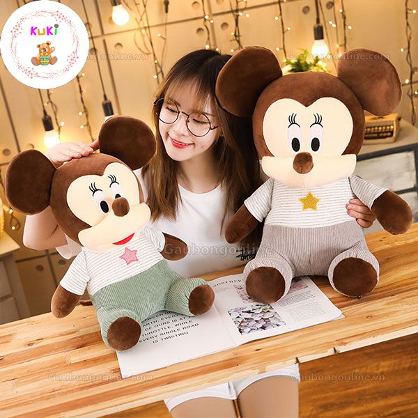 Gấu Bông Chuột Bông Mickey Ngôi Sao