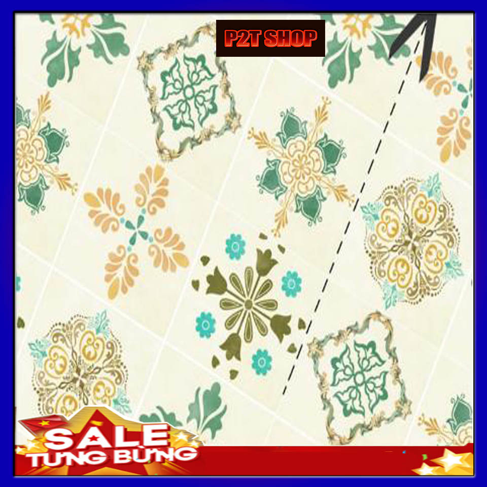 Giấy Dán Bếp Giấy Dán Tường Hoa Văn Khổ 60cm Dài 3m