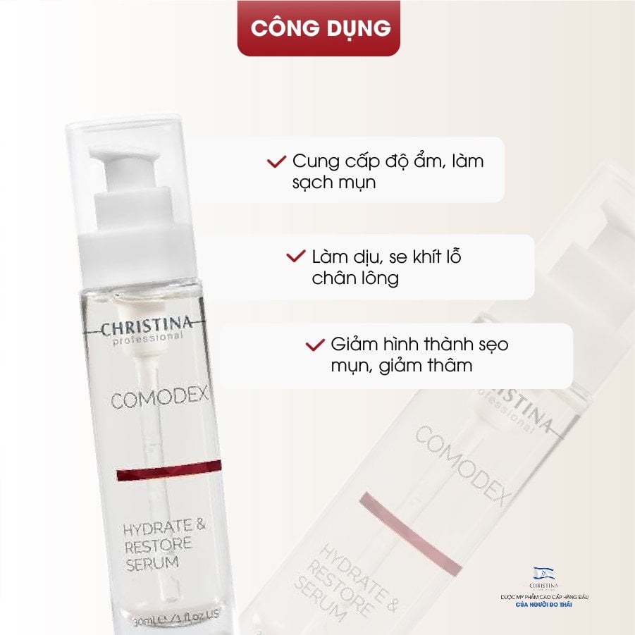 Serum Cấp Ẩm Cho Da Mụn Christina Comodex Hydrate & Restore Serum