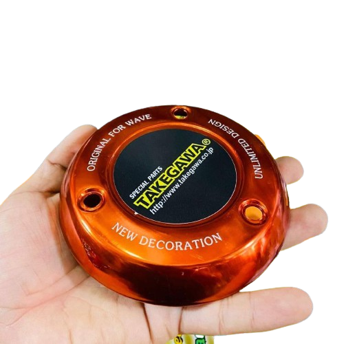 Nắp chụp bảo vệ lốc nồi xe máy Takegawa bằng nhôm 3 lỗ dành cho Wave, Dream