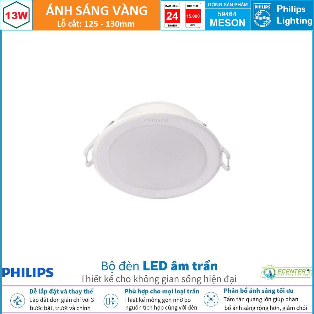 Đèn Led Âm Trần 13W Philips Downlight MESON 59464 D125 ( Ánh Sáng Vàng & Trung Tính & Trắng )