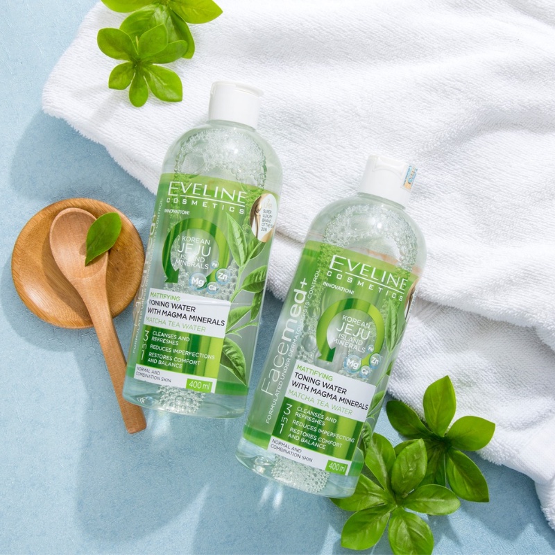 Nước hoa hồng kiềm dầu Eveline Facemed 400ml