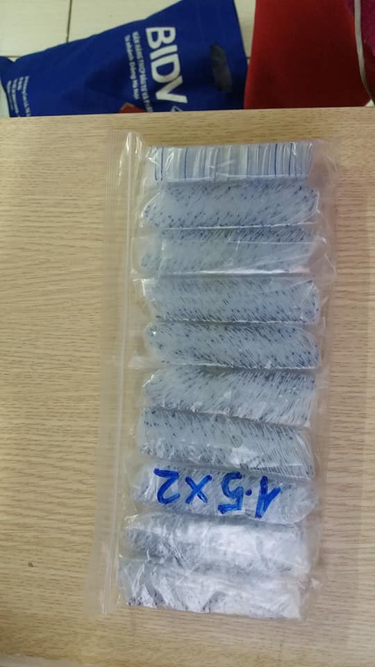 500 cái túi zip nhỏ kích thước 1.5x2
