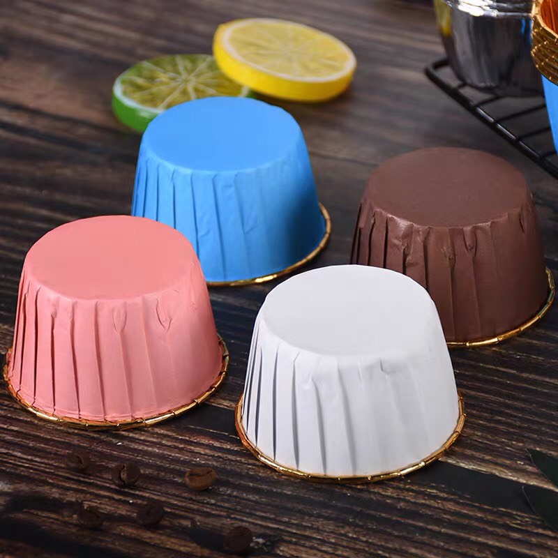 SET 50 CUP ĐỰNG CUPCAKE GIẤY NHIỀU MÀU