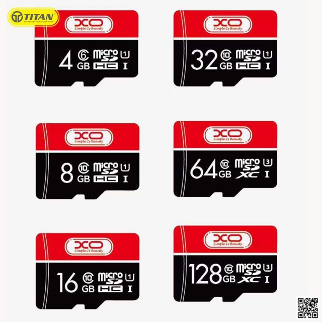 Thẻ nhớ Class 10 Micro SD XO 32Gb/64Gb/128Gb