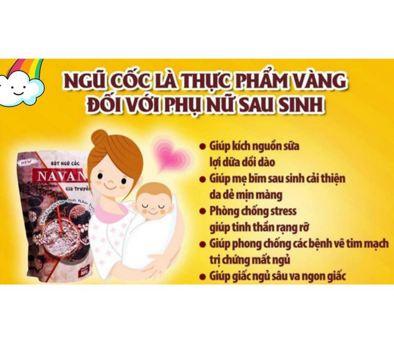 [Cam Kết Chuẩn] Ngũ cốc Navan 800gram - Bột ngũ cốc Navan