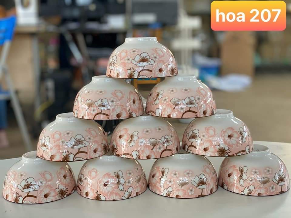BỘ 10 CHÉN SỨ HOA VĂN KIỂU NHẬT SANG TRỌNG (Giao ngẫu nhiên)