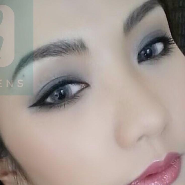 Contact Lens Gray Color + Case