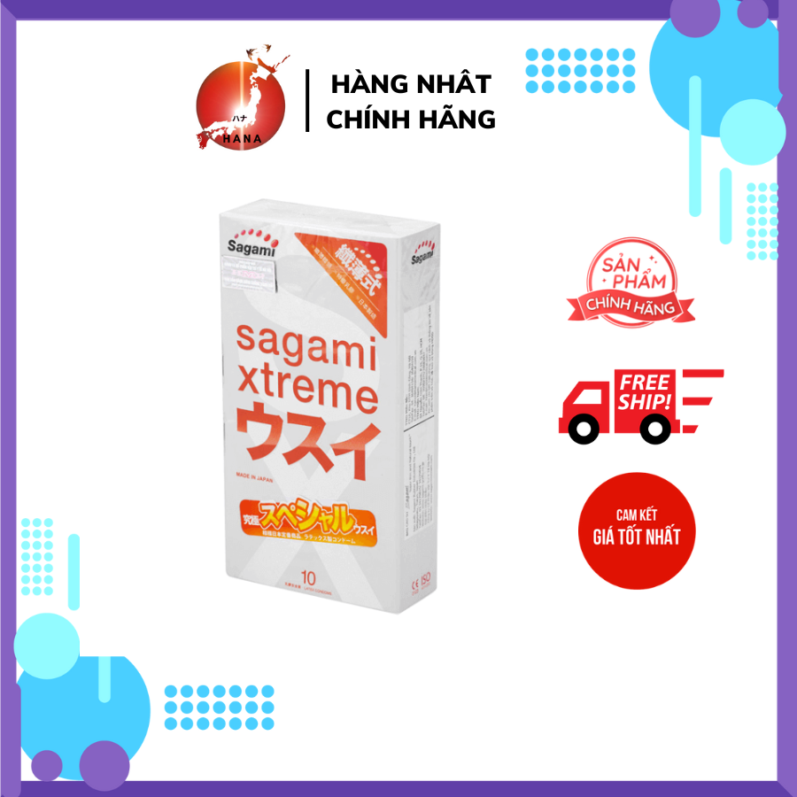 [1 cái] Bao cao su Sagami Xtreme Superthin Siêu mỏng