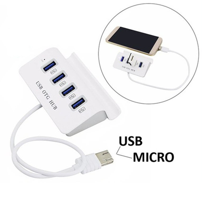 Bộ chia 4 Cổng USB OTG HUB với Dock chất lượng cao