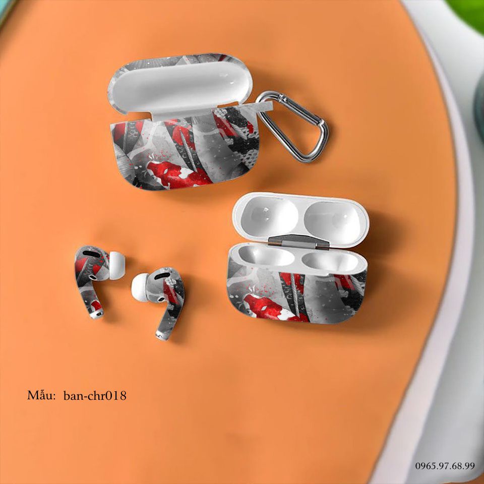 Decal Skin dán AirPods Pro mẫu Cá chép koi