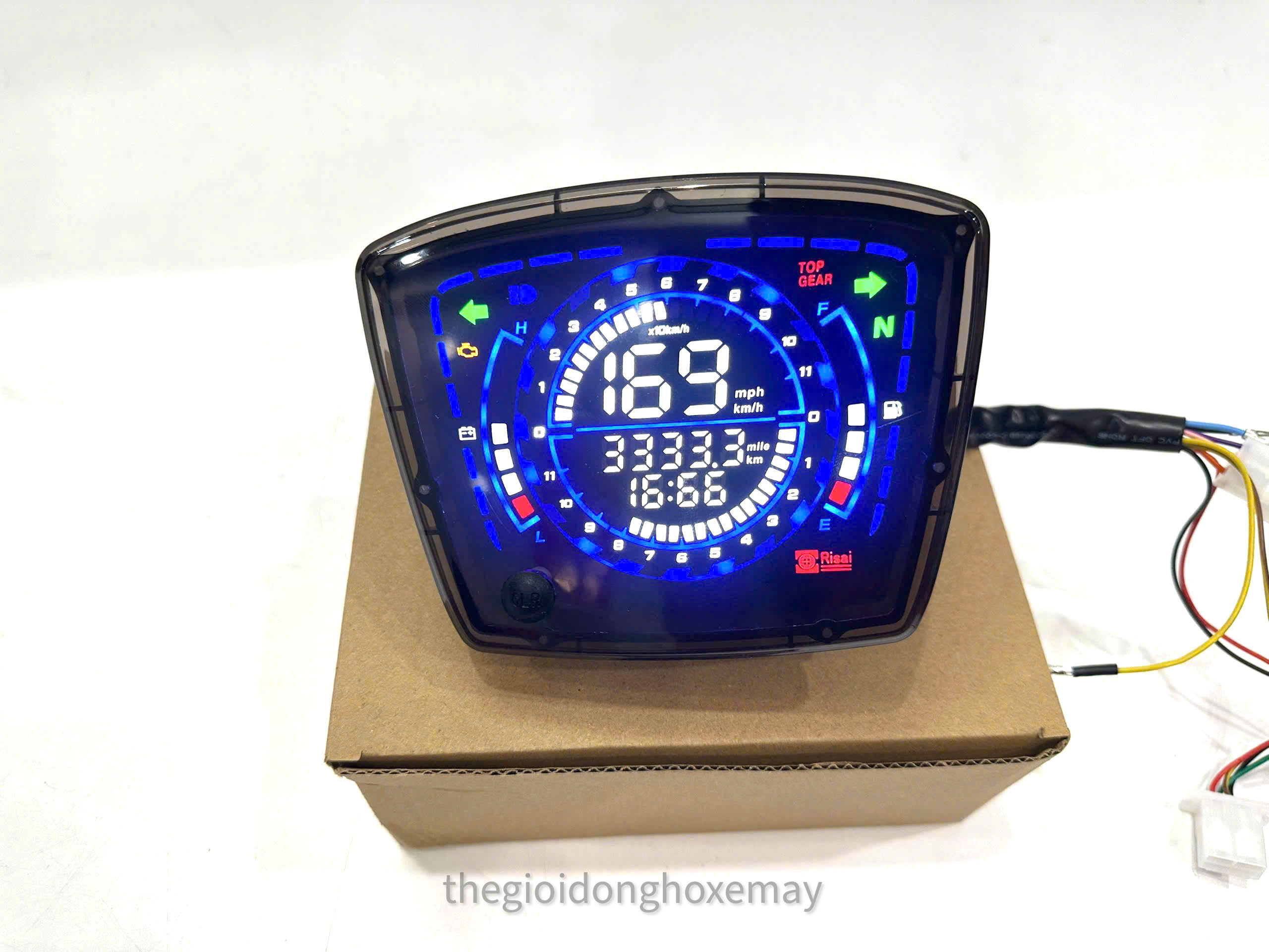 Đồng Hồ Điện Tử LCD Xe Máy Plus Lắp Đặt Dream, Super Dream Mẫu 2024