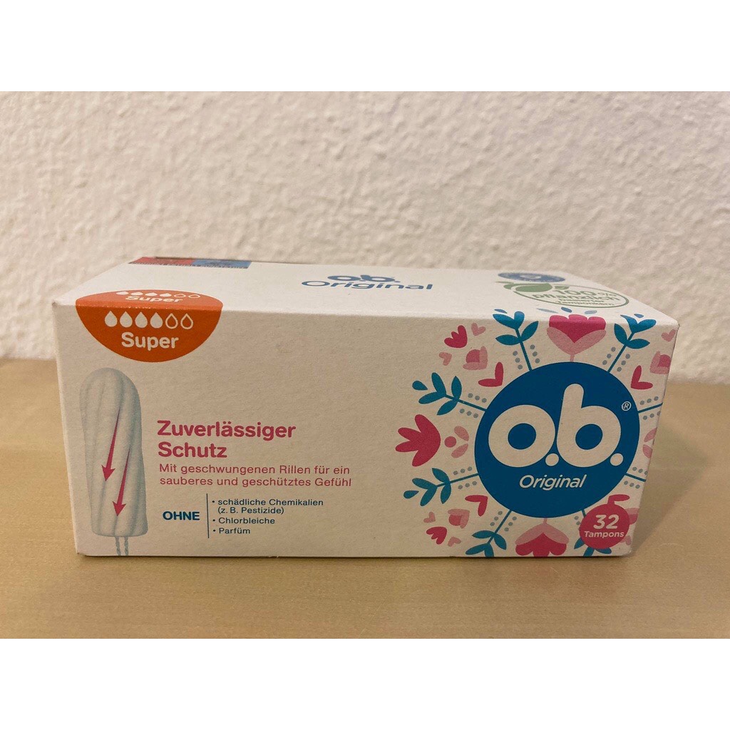 [HÀNG NỘI ĐỊA ĐỨC] - Băng vệ sinh dạng nút (Tampons) hiệu OB