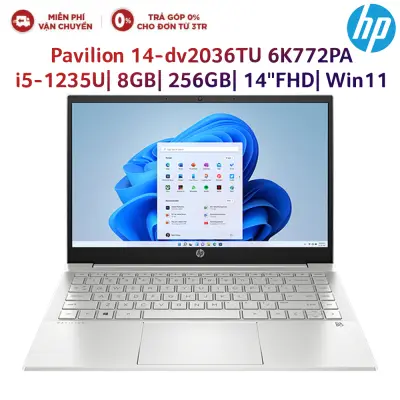 Laptop HP Pavilion 14-dv2036TU 6K772PA i5-1235U| 8GB| 256GB| OB| 14