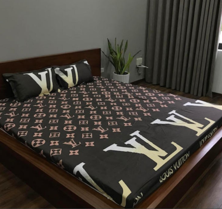 Bộ ga và 2 vỏ gối Mẫu CỜ MỸ