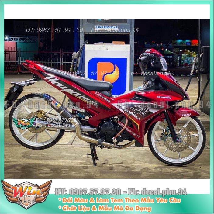 Tem rời Exciter 150 Hayabusa đỏ