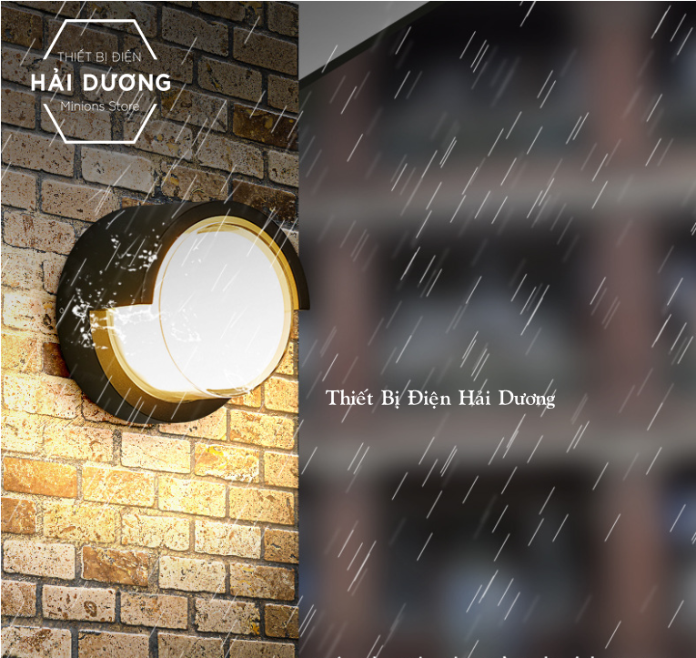 Đèn tường đèn hiên nhà đèn gắn cổng nhôm chống nước cao cấp ánh sáng Led phong cách Bắc Âu DT-1610 12w - Bảo Hành 1 Năm - CÓ VIDEO