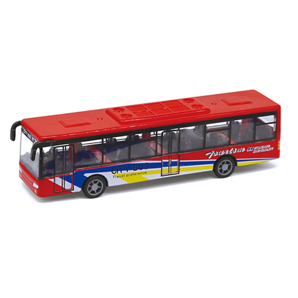 Đồ chơi xe Buýt kéo dài mini cho trẻ (có nhiều màu khác nhau) Dece Flor - INTL
