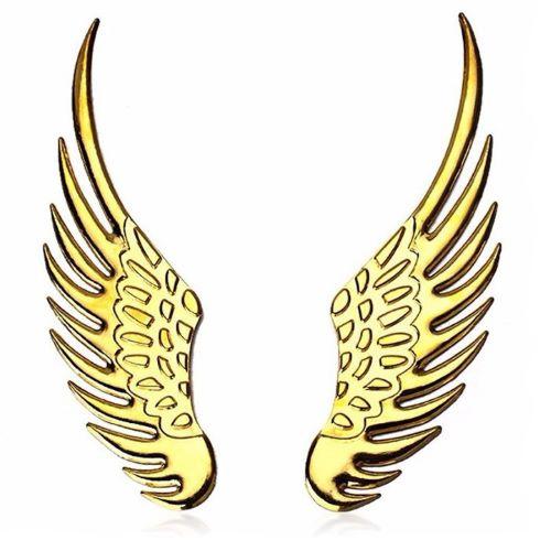 [HCM]LOGO ĐÔI CÁNH THIÊN THẦN KIM LOẠI TRANG TRÍ XE HƠI ĐỘC ĐÁO