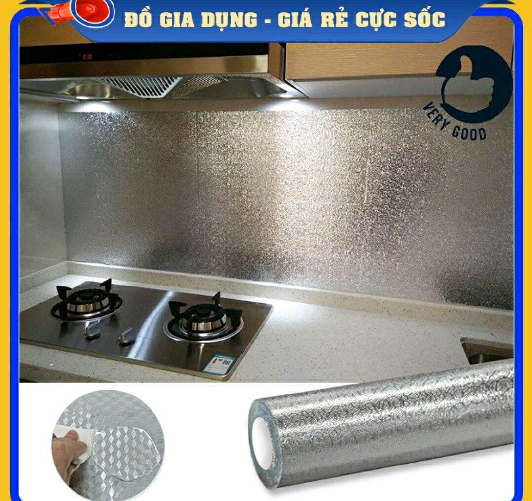 Giấy bạc dán bếp 3m×60cm