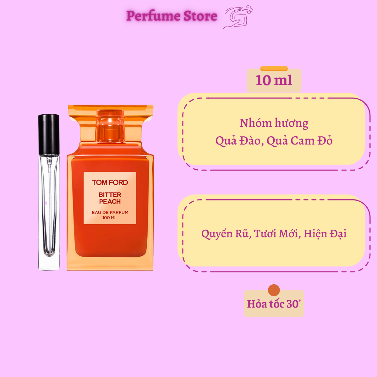 Mẫu nước hoa Tom Ford Bitter Peach EDP 10ml