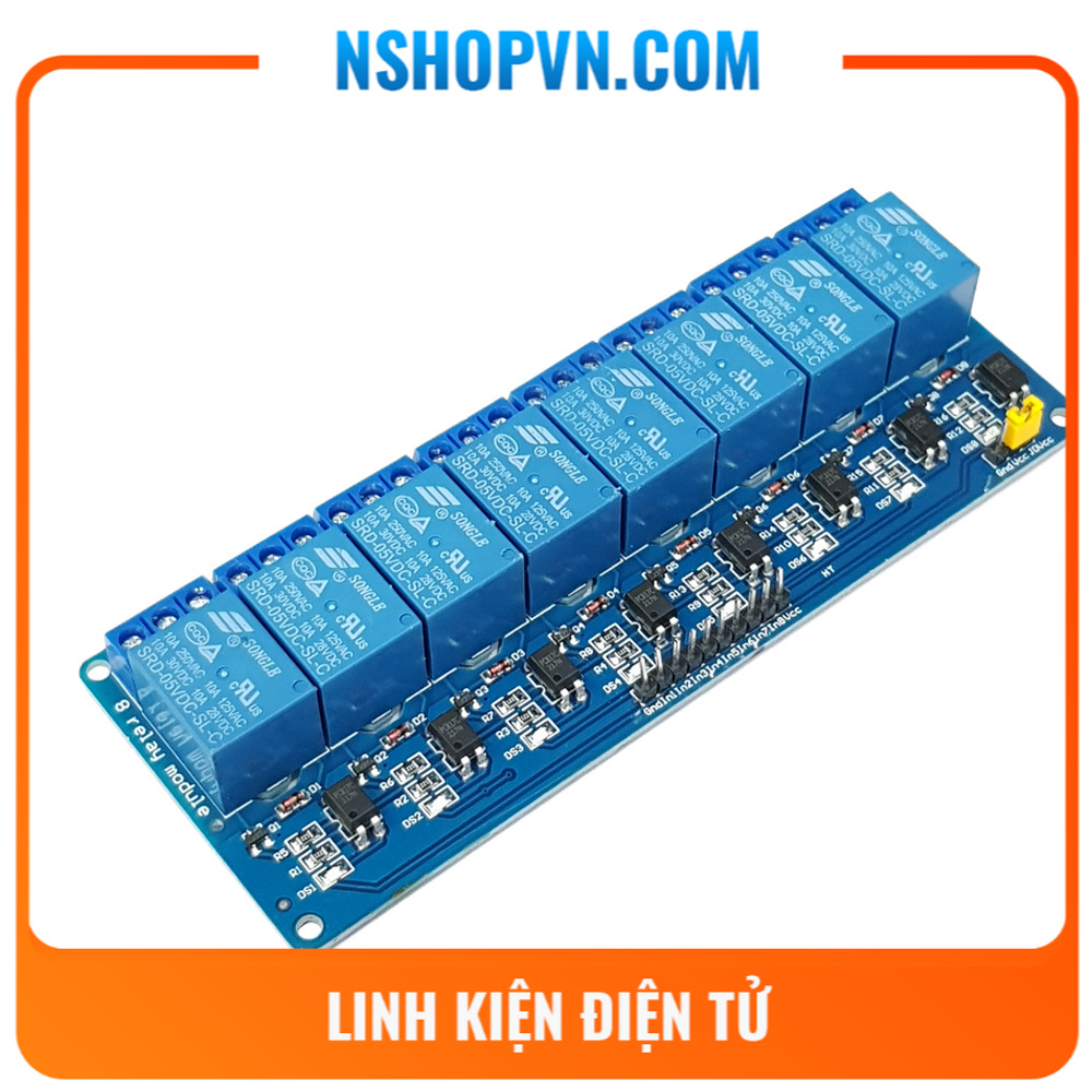 Module 8 relay với opto cách ly