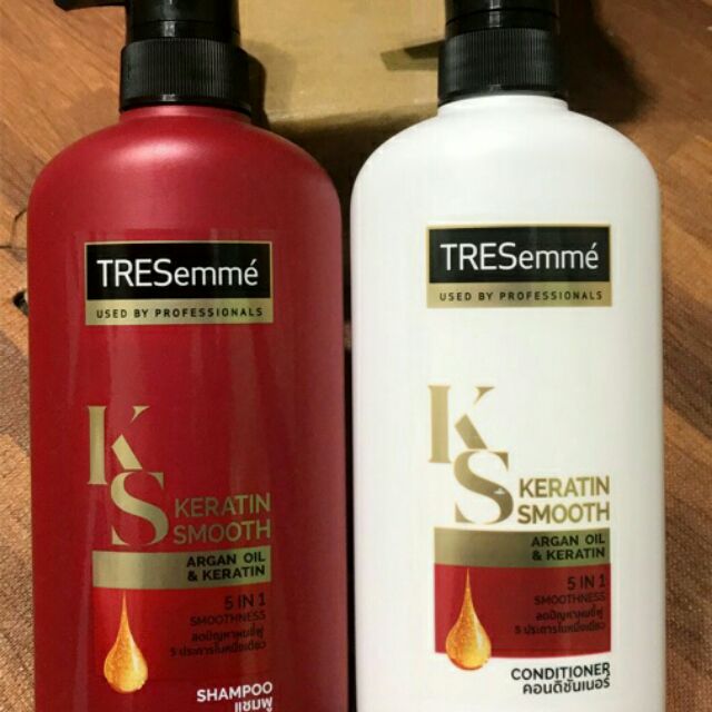 Combo 2 Chai Dầu Gội Xả Tresemme Karetin Smooth 450ml Thái Lan