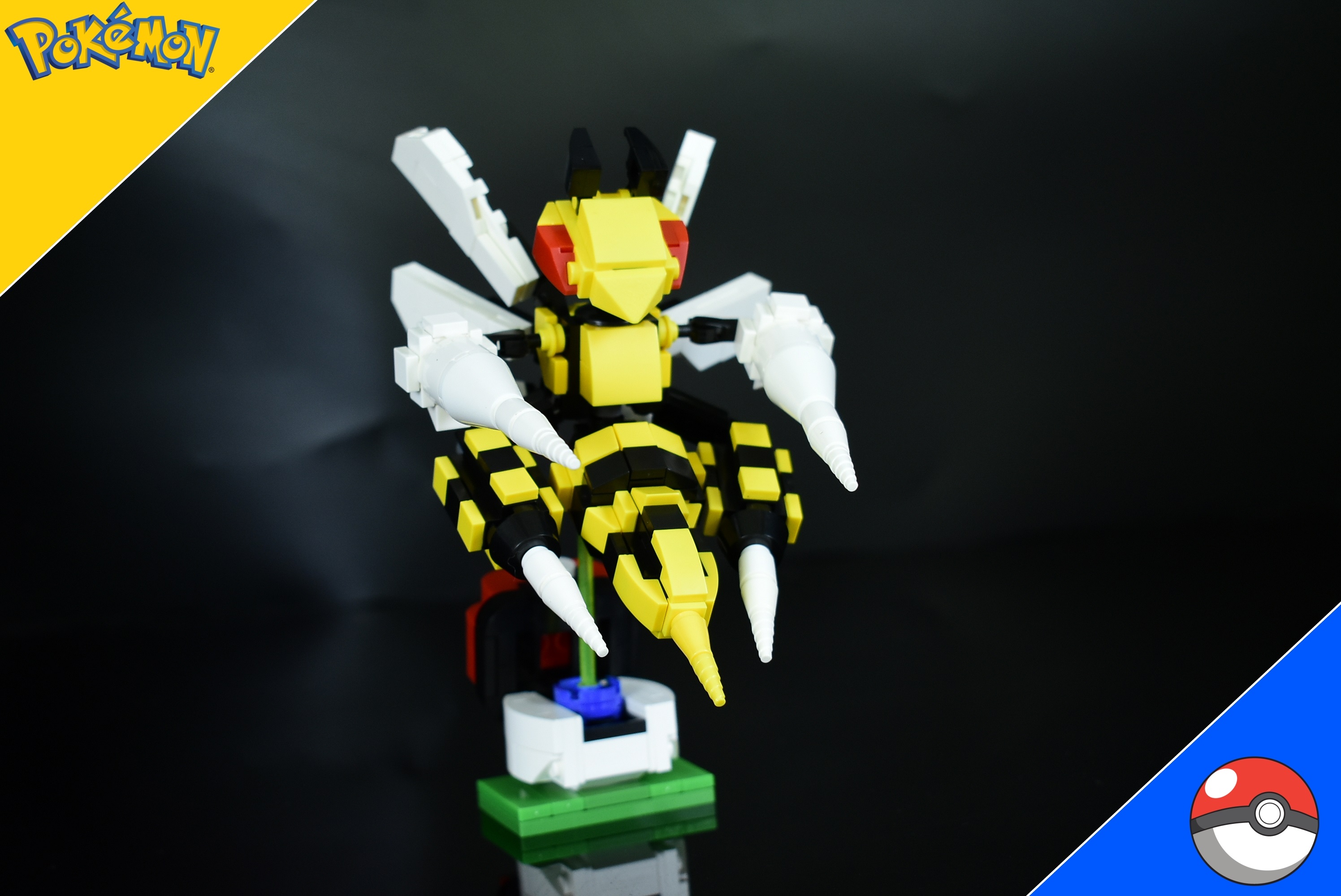 bộ lắp ráp mô hình pokemon mega beedrill lego moc