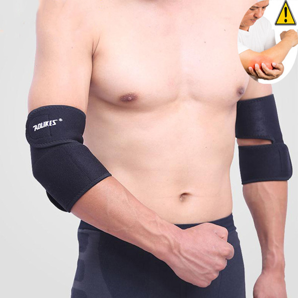 Băng Bảo Vệ Khuỷu Tay Boer Sport 7948 Elbow Support Co Giãn, Hỗ Trợ Tập Gym Tennis Cầu Lông Thể Thao (1 chiếc)