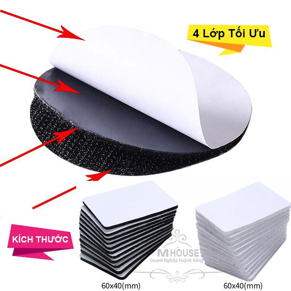 Combo 5 Miếng Dán Cố Định Tấm Thảm Băng Dán Đồ Vật Đa Năng
