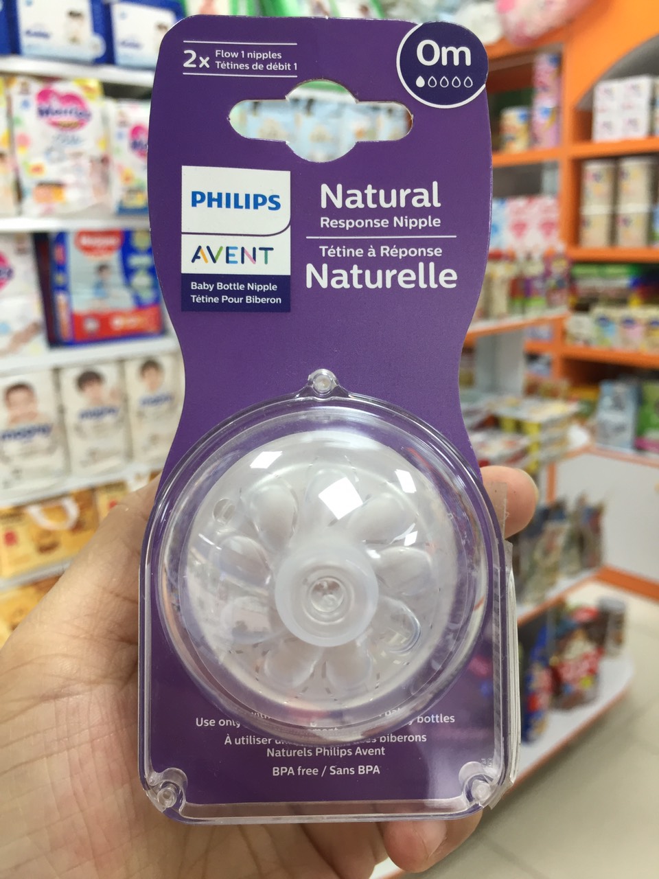 [ Set 2 núm ti ] Núm ti thay thế bình sữa Philips Event Natural siêu mền đủ các size