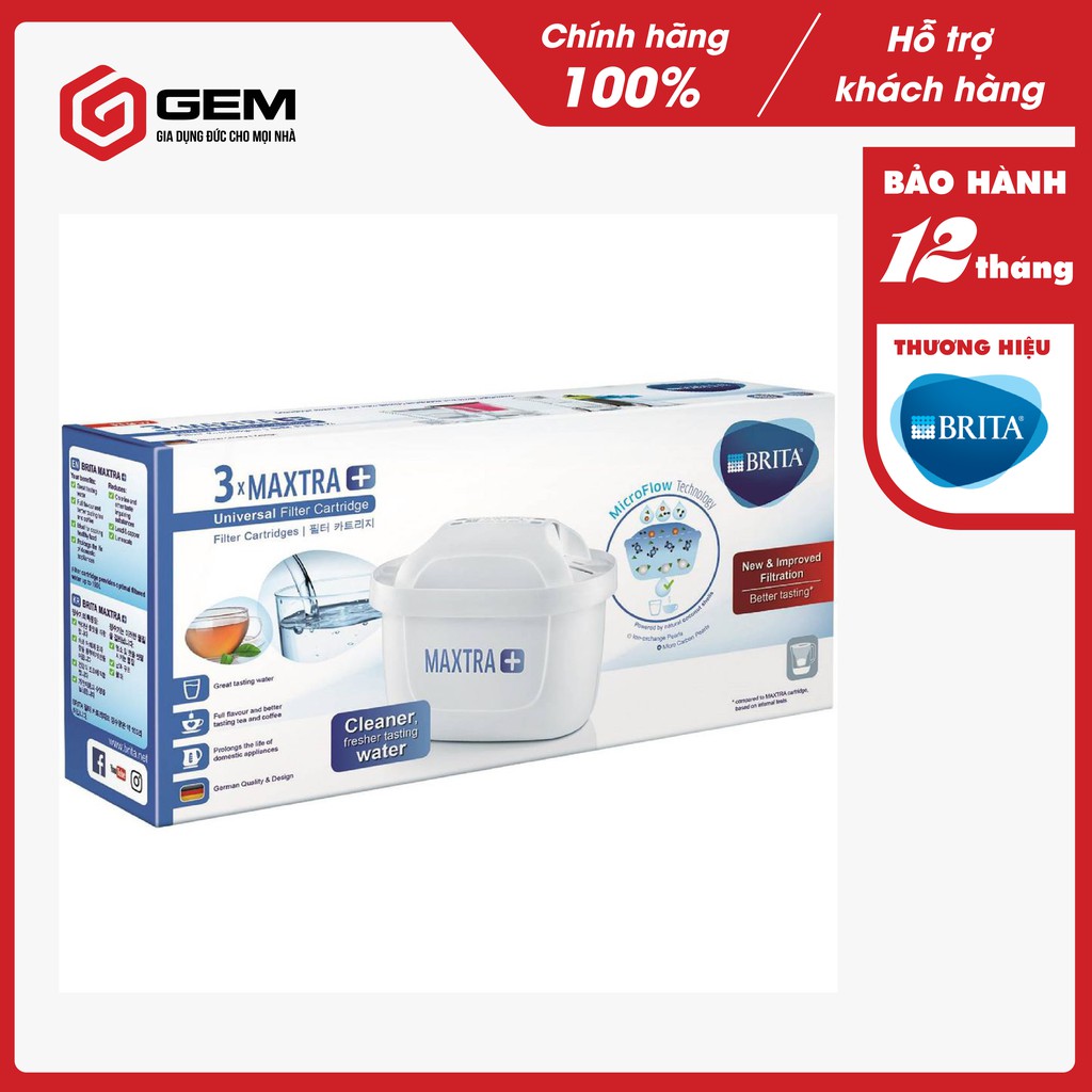 Lõi Lọc Bình Brita Maxtra Plus Filter Cartridge (6 Lõi)