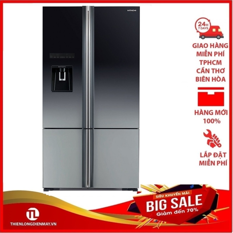 Tủ lạnh Hitachi Inverter 587 lít R-WB730PGV6X XGR