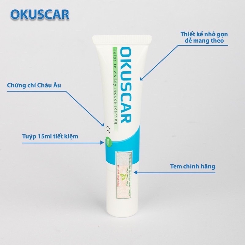 Okuscar – Gel làm mờ sẹo