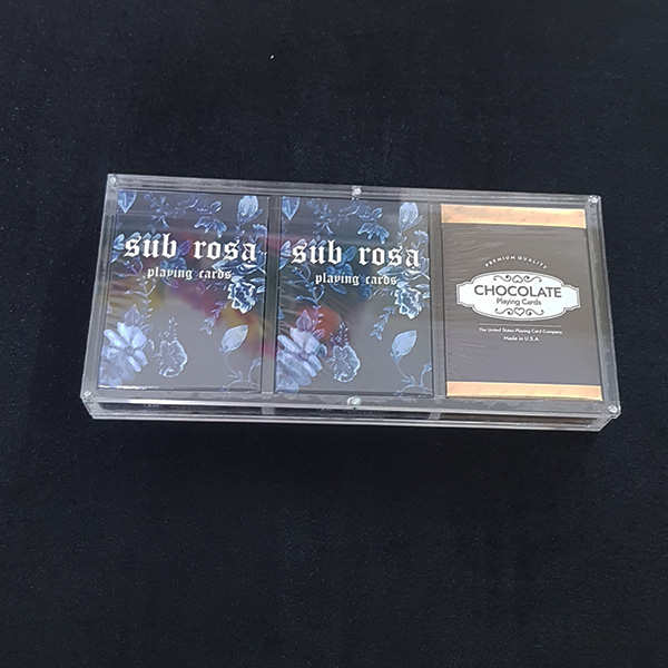Hộp đựng bài trong suốt size 3 bộ : Mica, Sản phẩm của 7aothuat, Phụ kiện ảo thuật