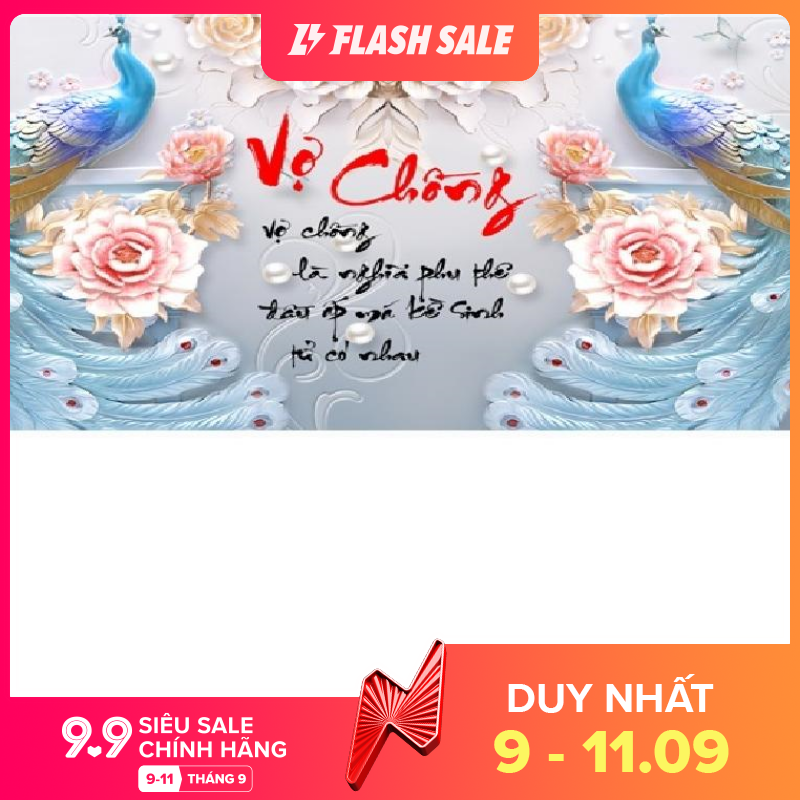 Tranh đính đá vợ chồng lv191 kích thước 75x50cm
