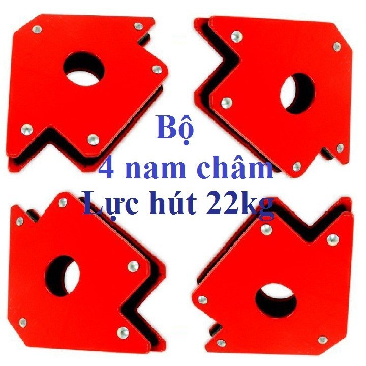 Kẻ góc nam châm 22kg - bộ 4 cái lực hút 22kg 50lbs. - ke12kg