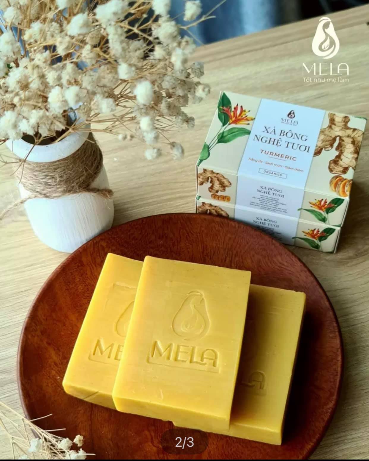[ CHÍNH HÃNG ] - Xà Bông Nghệ Tươi Mela Turmeric