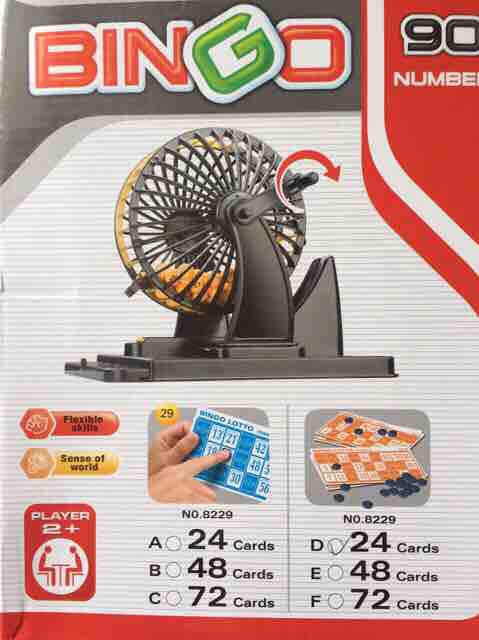 Lô tô quay - bingo 90 số -24 lá
