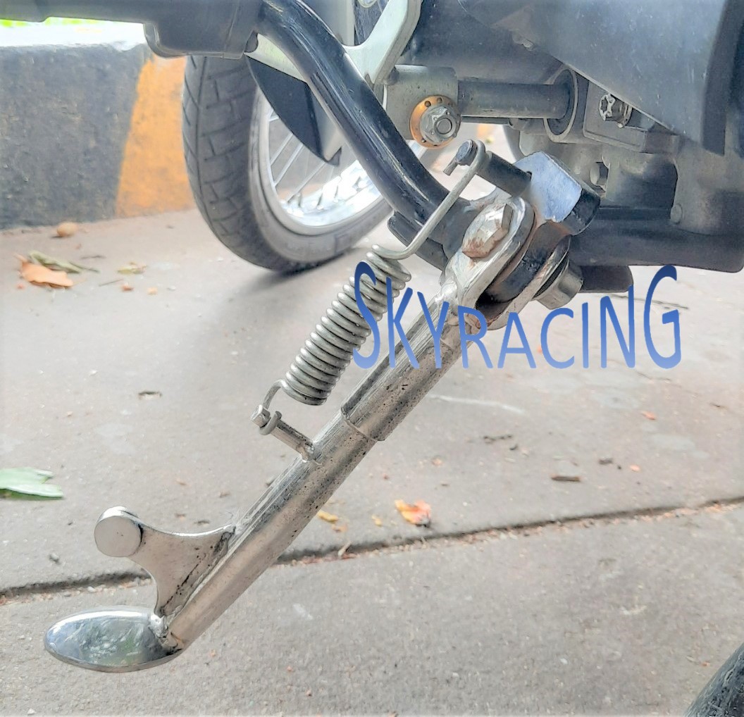 Chân chống inox đặc gắn cho dòng xe dr, w