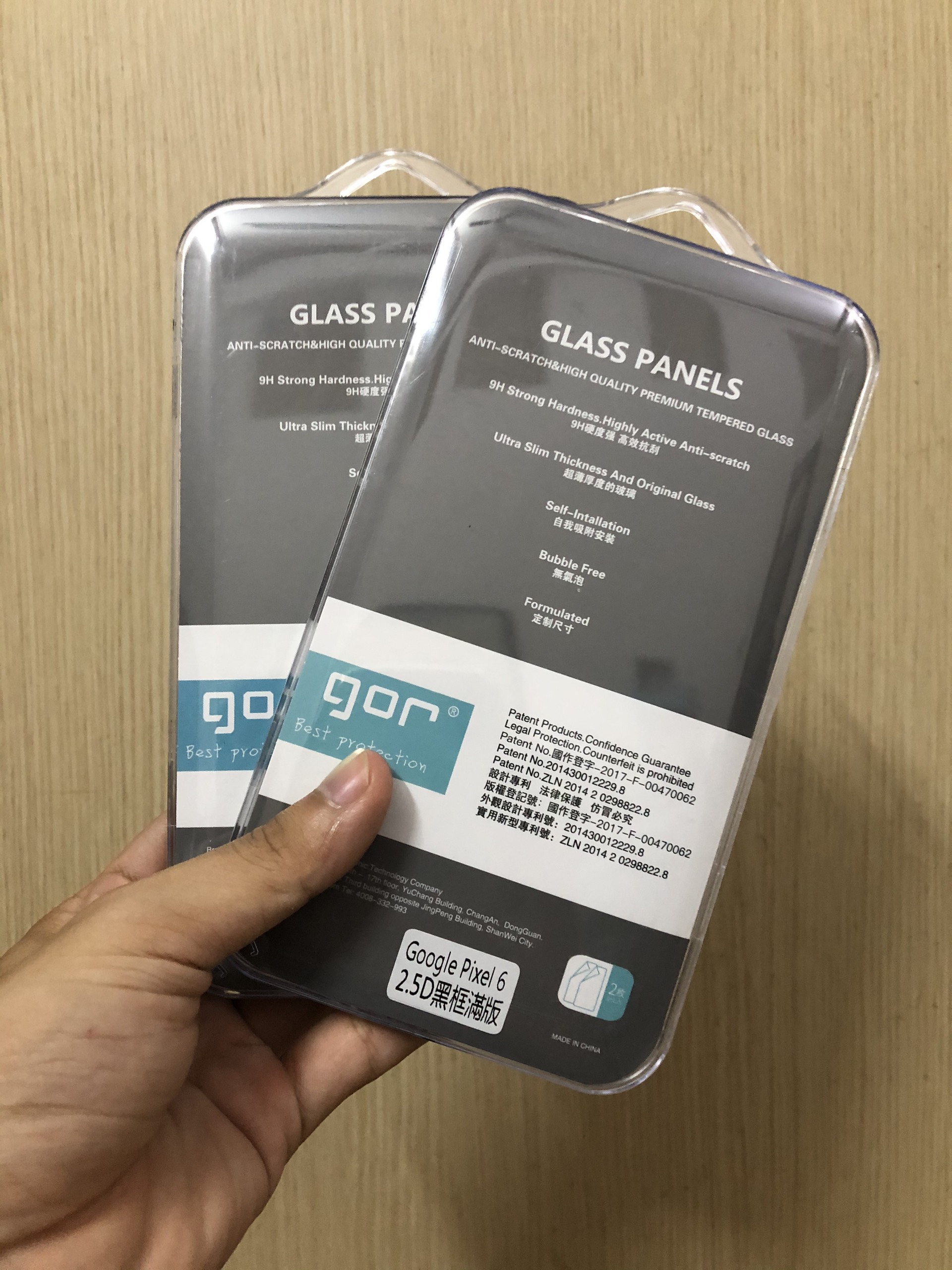 Kính cường lực màn hình GOR cho điện thoại Google Pixel 7/ Pixel 6/ Pixel 6 A Full Màn Hình Viền Đen