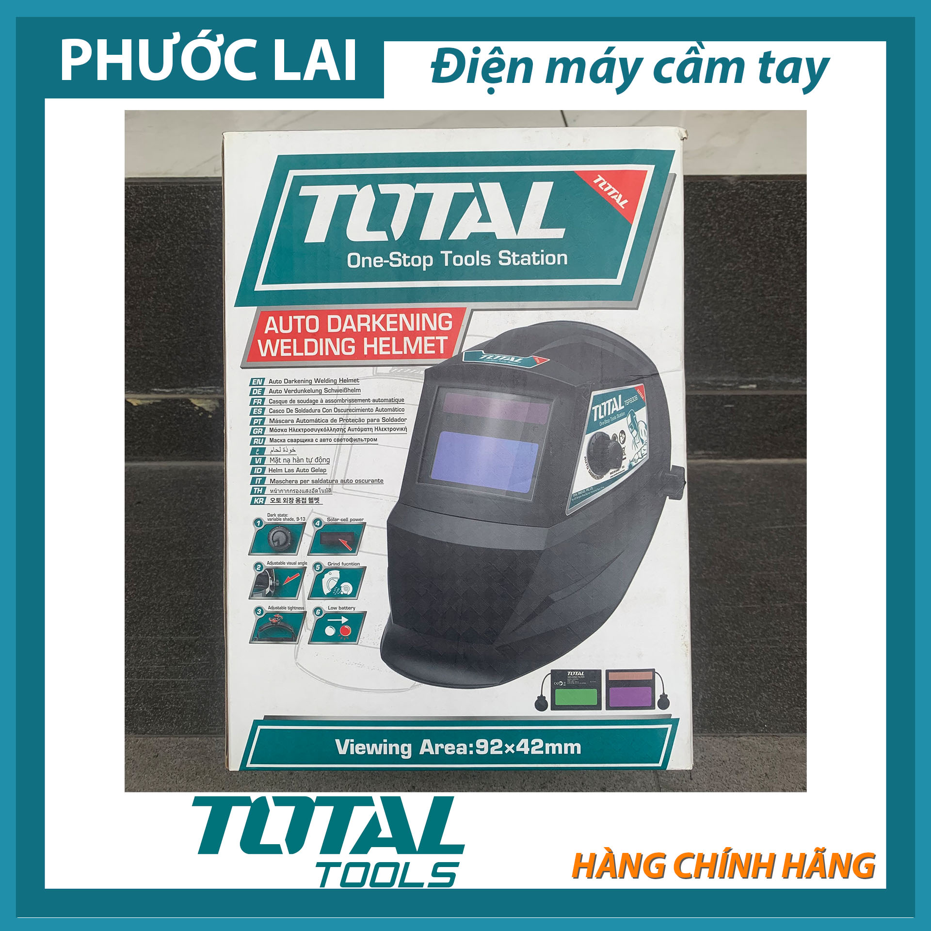 Mặt nạ hàn tự động tối Total TSP9306