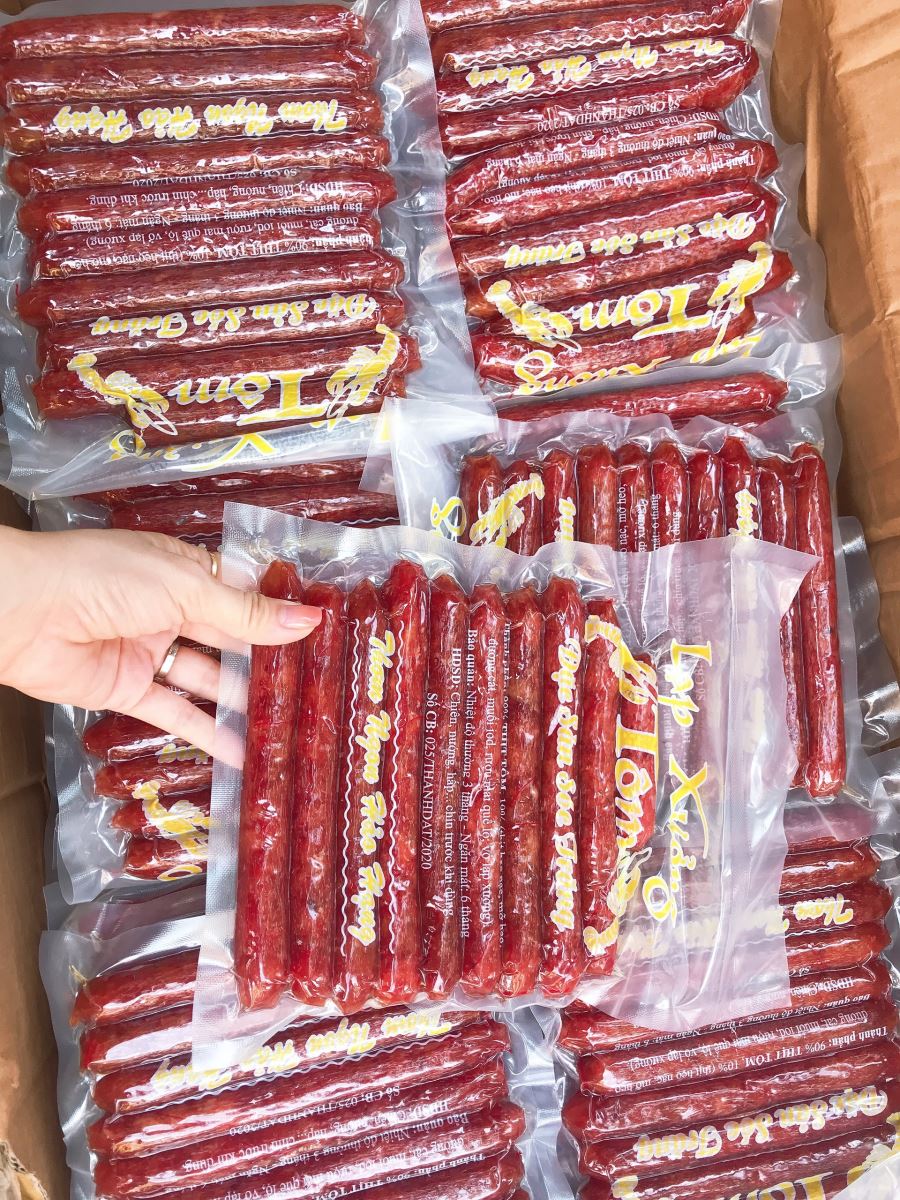 500g lạp xưởng tôm loại ngon