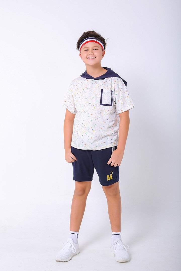 Quần short bé trai Pull-On Embroidery