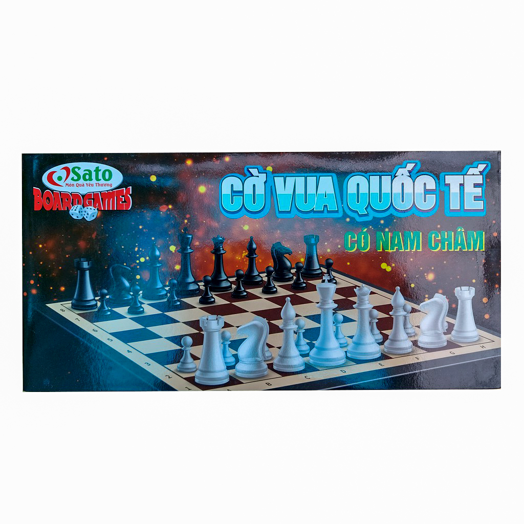 Cờ Vua Quốc Tế Có Nam Châm (SATO 041) [Made In Vietnam - 31 x 31 cm]